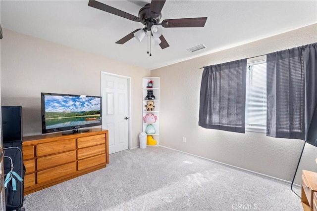 28863 Capano Bay Ct, Menifee, CA 92584 - carpeted bedroom with baseboards and a ceiling fan