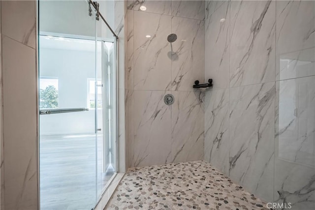 29847 Smugglers Point Dr, Canyon Lake, CA 92587 - full bath featuring a marble finish shower