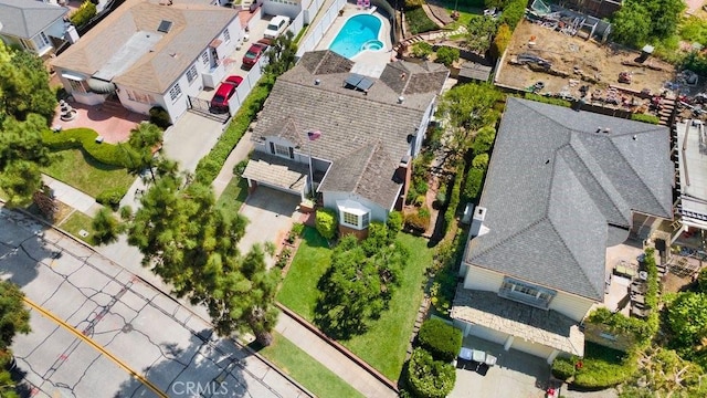 bird's eye view featuring a residential view