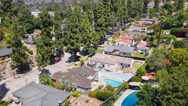 bird's eye view with a residential view