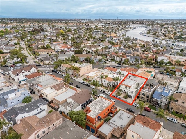bird's eye view with a residential view