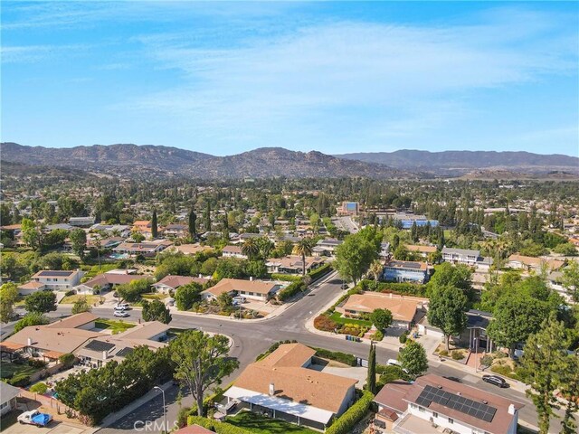 7293 Cirrus Way, West Hills, CA 91307 - aerial view of residential area with a mountain backdrop