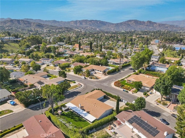 7293 Cirrus Way, West Hills, CA 91307 - aerial view of property's location with a mountainous background and nearby suburban area