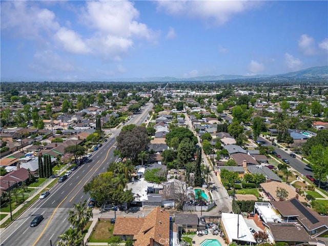 15023 Devonshire St, Mission Hills San Fernando, CA 91345 - drone / aerial view with a residential view and a mountain view