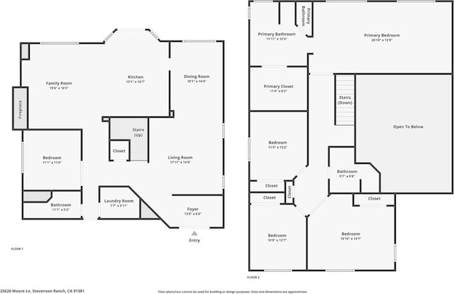25626 Moore Ln, Stevenson Ranch, CA 91381 - floor plan / room layout