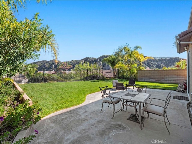 25626 Moore Ln, Stevenson Ranch, CA 91381 - view of patio / terrace featuring a mountain view
