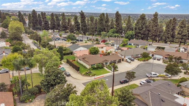 drone / aerial view featuring a residential view
