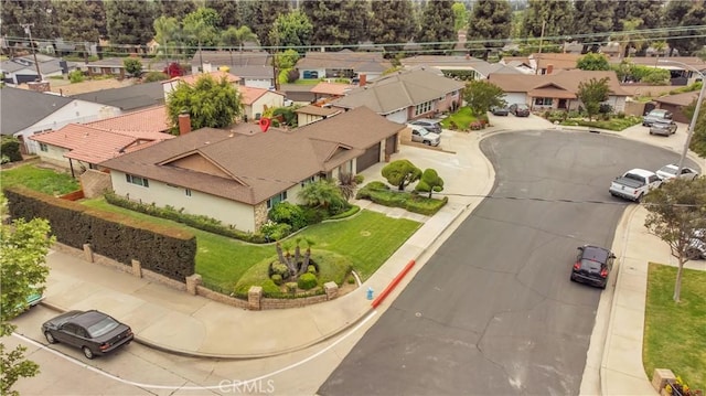 birds eye view of property featuring a residential view