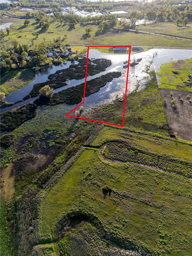aerial view featuring a rural view
