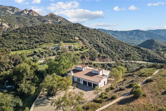 25174 Mulholland Hwy, Calabasas, CA 91302 - aerial view of property and surrounding area featuring a mountainous background