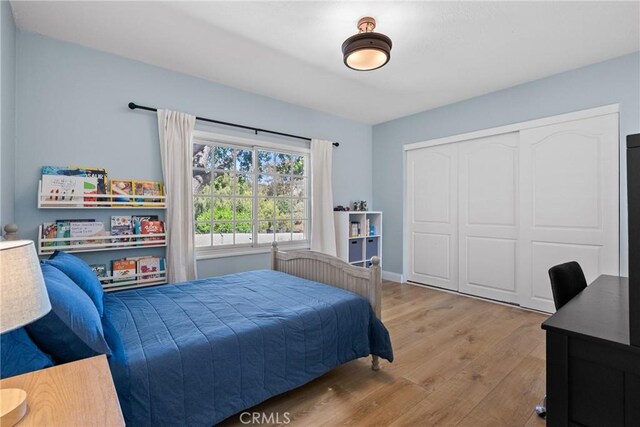 25174 Mulholland Hwy, Calabasas, CA 91302 - bedroom featuring wood finished floors and a closet