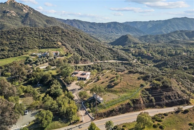 25174 Mulholland Hwy, Calabasas, CA 91302 - aerial overview of property's location featuring a mountainous background