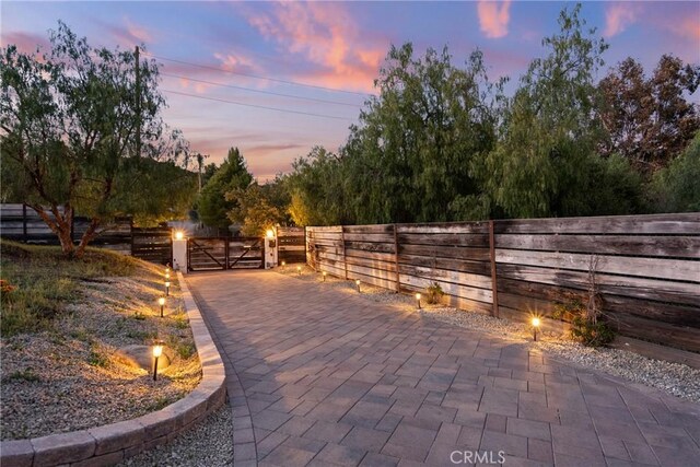 25174 Mulholland Hwy, Calabasas, CA 91302 - view of patio terrace at dusk