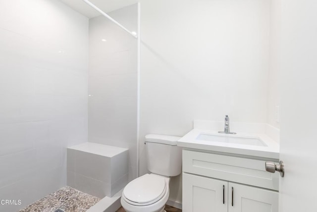 8751 Odessa Ave, North Hills, CA 91343 - full bathroom featuring a tile shower and vanity