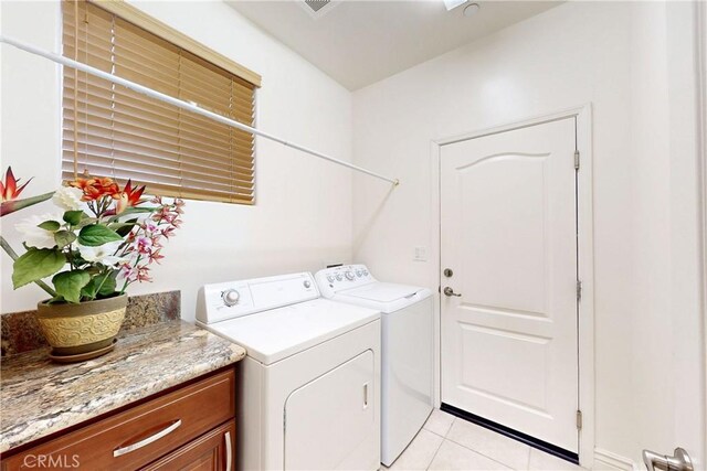 117 Village Cir, Pismo Beach, CA 93449 - washroom with laundry area, washing machine and dryer, and light tile patterned floors