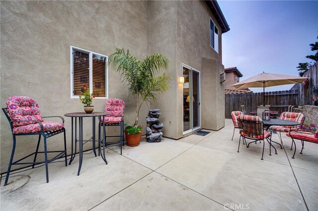 117 Village Cir, Pismo Beach, CA 93449 - view of patio / terrace featuring fence and outdoor dining space