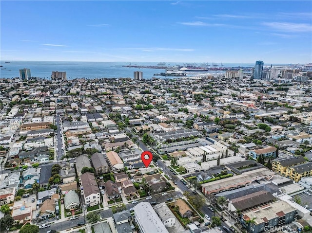 524 Walnut Ave, Long Beach, CA 90802 - drone / aerial view with a water view