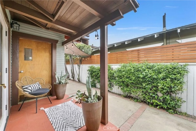 524 Walnut Ave, Long Beach, CA 90802 - view of patio / terrace with fence