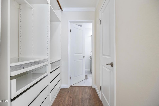 10508 Sunland Blvd Unit 4, Sunland, CA 91040 - walk in closet with dark wood-type flooring