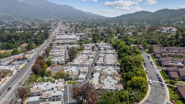 10508 Sunland Blvd Unit 4, Sunland, CA 91040 - aerial view featuring a mountain view and a residential view