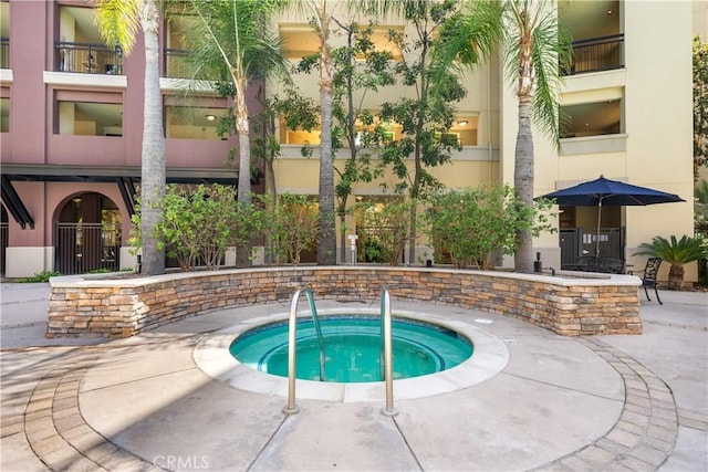 24535 Town Center Dr Unit 6309, Valencia, CA 91355 - view of pool with a hot tub