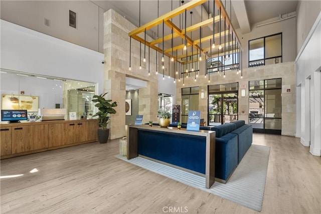 24535 Town Center Dr Unit 6309, Valencia, CA 91355 - common area with a towering ceiling