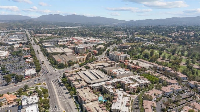 24535 Town Center Dr Unit 6309, Valencia, CA 91355 - aerial view of property's location with a mountainous background and nearby urban area