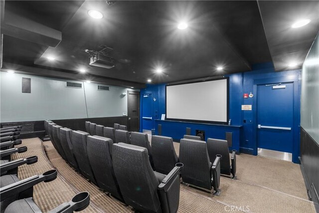 24535 Town Center Dr Unit 6309, Valencia, CA 91355 - cinema room with carpet flooring and recessed lighting