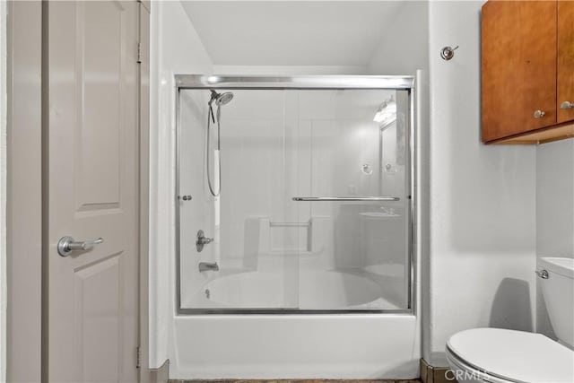 24535 Town Center Dr Unit 6309, Valencia, CA 91355 - bathroom featuring toilet and shower / bath combination with glass door