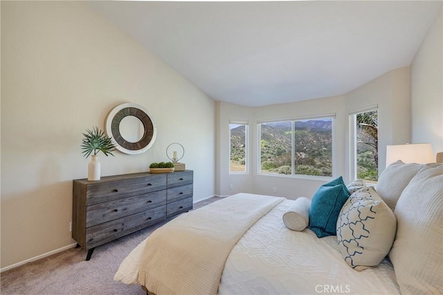 carpeted bedroom with baseboards