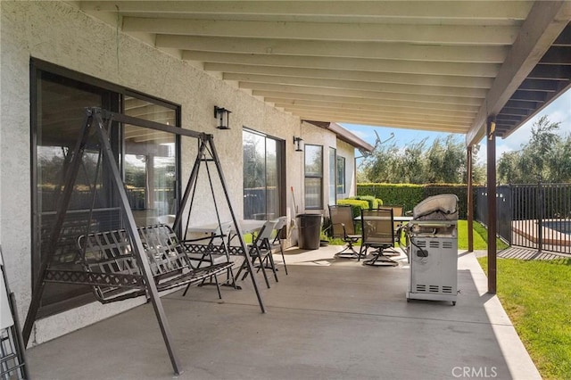 22975 Flournoy Ave, Corning, CA 96021 - view of patio featuring fence and outdoor dining space