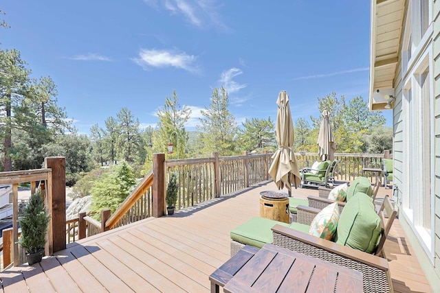 8551 Foothill Blvd, Pine Valley, CA 91962 - view of wooden deck