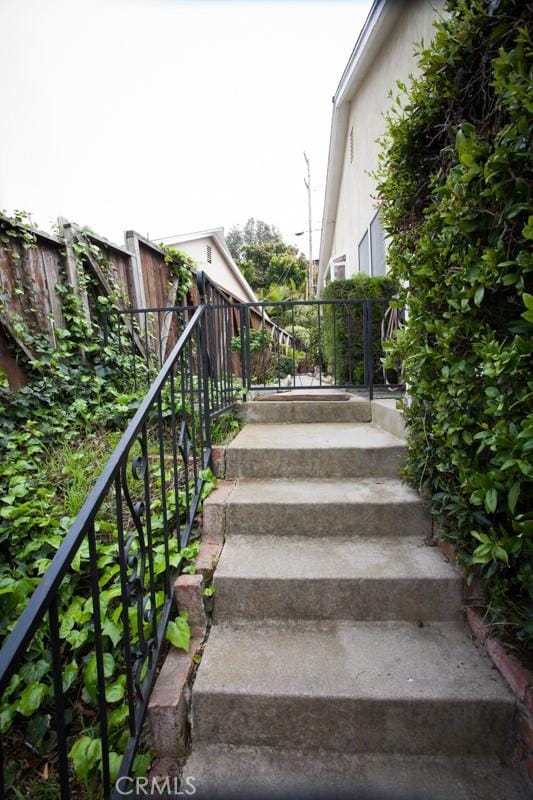 view of stairs