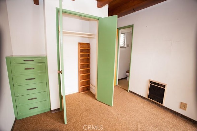 closet featuring heating unit