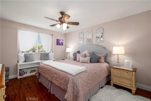 33077 Monte Dr, Temecula, CA 92592 - bedroom with baseboards, ceiling fan, and light wood-type flooring