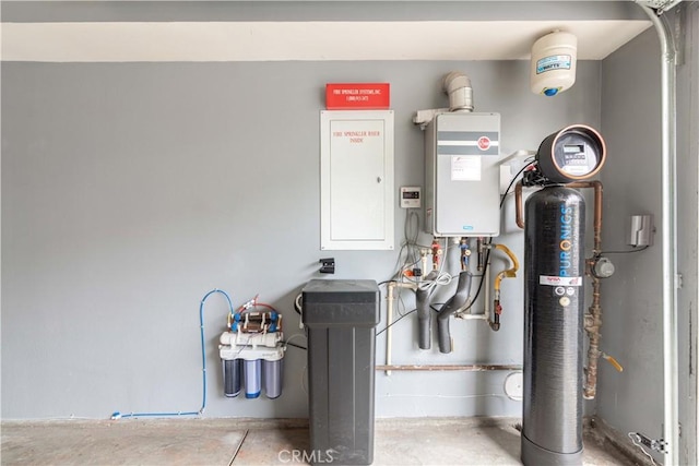 utility room featuring electric panel