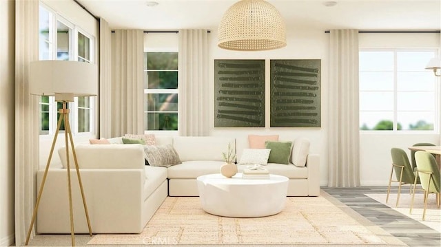 sunroom / solarium featuring plenty of natural light
