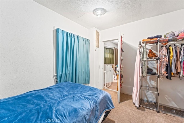 270 San Jacinto St, San Jacinto, CA 92544 - bedroom with carpet and a textured ceiling