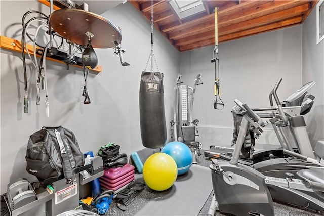 view of exercise area