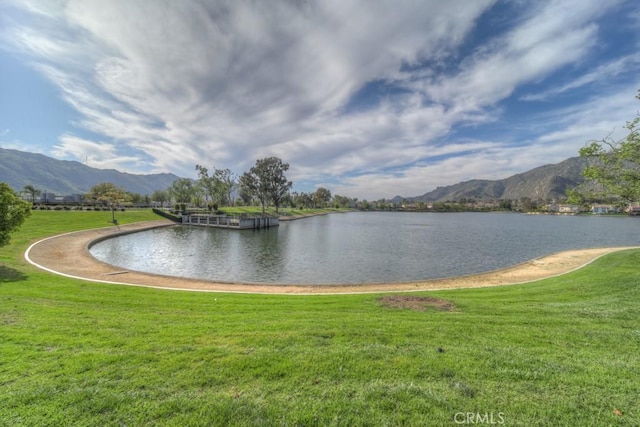 10917 Breezy Meadow Dr, Moreno Valley, CA 92557 - water view with a mountain view