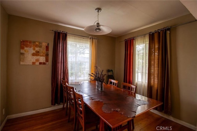 2484 Hanning Ave, Altadena, CA 91001 - dining area featuring plenty of natural light, wood finished floors, and baseboards