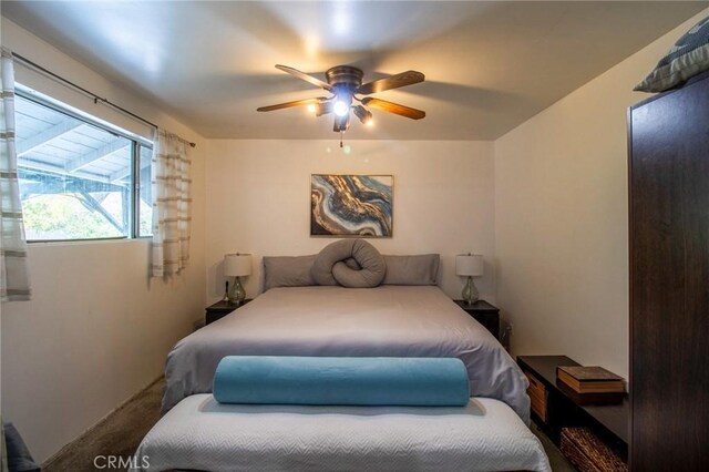 2484 Hanning Ave, Altadena, CA 91001 - carpeted bedroom with ceiling fan