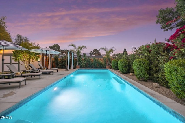 1109 Daly Rd, Ojai, CA 93023 - swimming pool with a patio and a fenced backyard