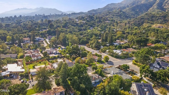 1109 Daly Rd, Ojai, CA 93023 - aerial overview of property's location with mountains and nearby suburban area