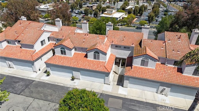 aerial view featuring a residential view