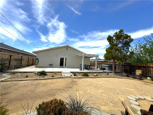 1120 S Yorktown St, Ridgecrest, CA 93555 - back of house featuring a patio area, stucco siding, and a pergola