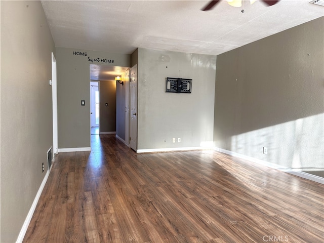 1120 S Yorktown St, Ridgecrest, CA 93555 - spare room featuring ceiling fan and wood finished floors