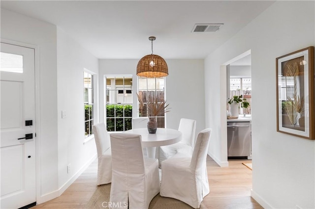 2720 E Walnut Ave Unit 10, Orange, CA 92867 - dining room featuring light wood-style flooring and baseboards