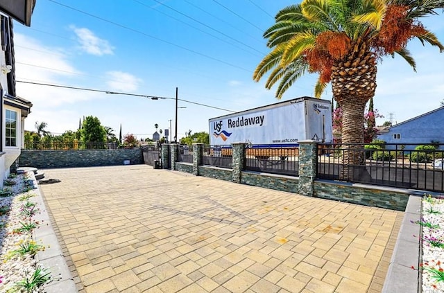 exterior space with fence