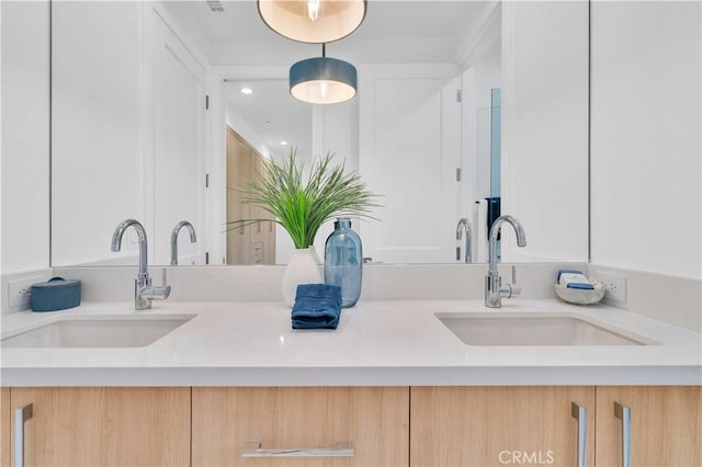 3202 Green Ln, Redondo Beach, CA 90278 - interior space featuring a sink, recessed lighting, and double vanity